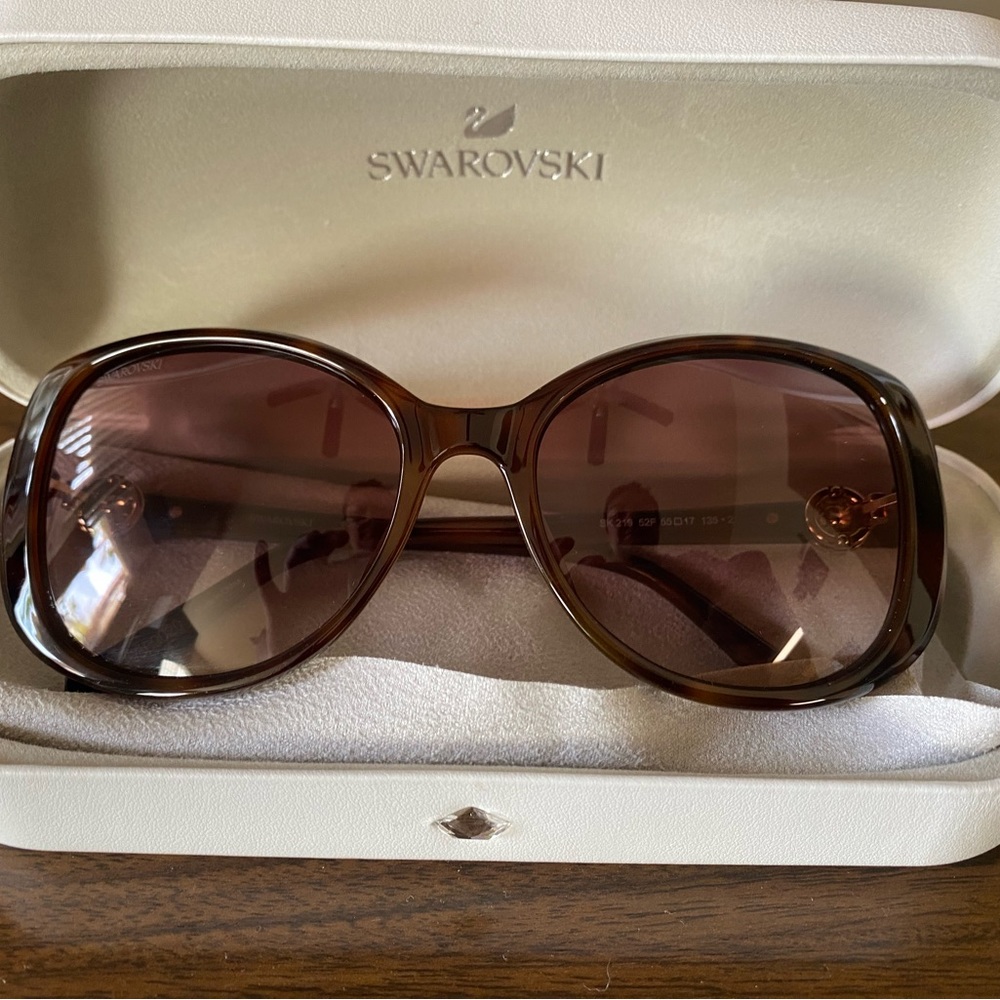 Swarovski 55mm Butterfly Sunglasses